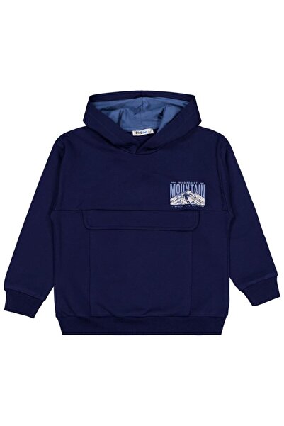 Civil Boys Mountaın Baskılı 6-9 Yaş Sweatshirt - Lacivert8-9 Yaş