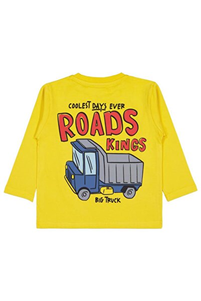 Civil Boys Roads Baskılı 2-5 Yaş Sweatshirt - Sarı 5-6 Yaş