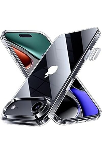 bestcase Husa Clear Slim TPU + закалено стъкло за Apple iPhone 17 Air, прозрачно
