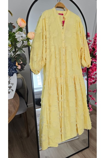 PREMİER VİE Tesettür Tasseled V-Neck Dress