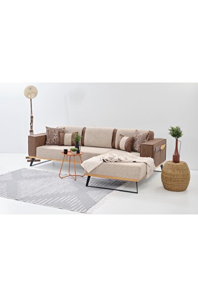 Vivense Loft Köşe Koltuk, Kahve, Sağ Köşe