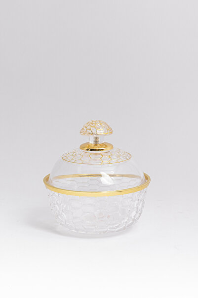 Bin Shihoun Small clear acrylic dates + gold