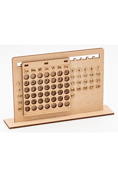 Amco Perpetual wooden calendar, multiannual 20x4x12.5 cm