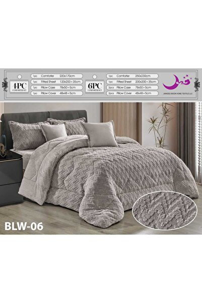 Moon 6-piece winter fur double bedspread - quilt