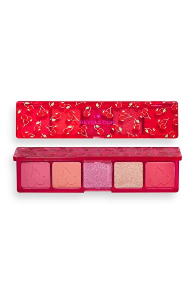 I HEART REVOLUTION , Mini Match, Eyeshadow Palette, Cherry Please, 5 Shades, 11 g