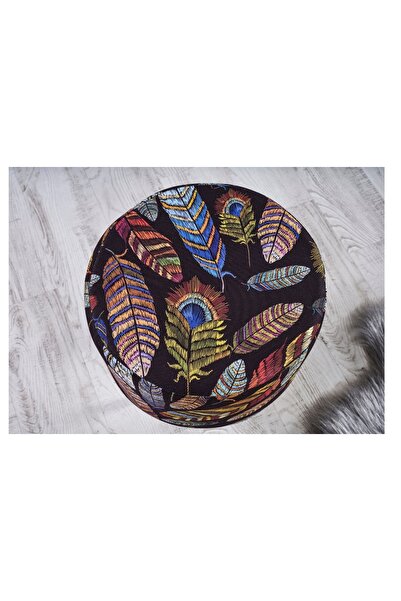 Vivense TUBİHOME PUF, KUŞ TÜYÜ DESENLİ