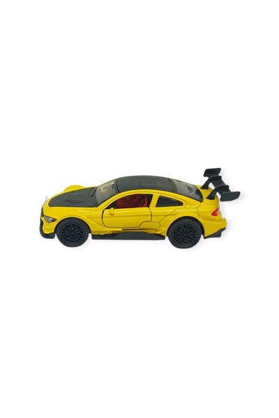 Vardem Pull and Drop Metal Cars 12 cm - 3671C - Yellow