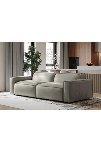 Vivense ORLANDO İKİLİ DERİ KOLTUK, GRİ