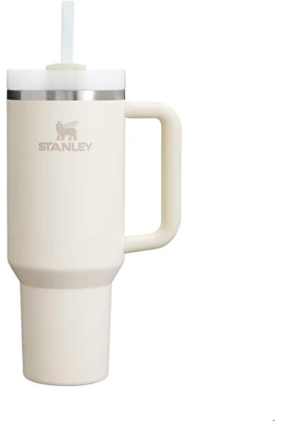 Stenley STANLEY 40oz Insulated Tumbler Stainless Steel with Handle & Straw – Cream