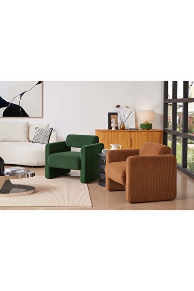 Vivense MONO İKİLİ BERJER SETİ, YEŞİL KİREMİT