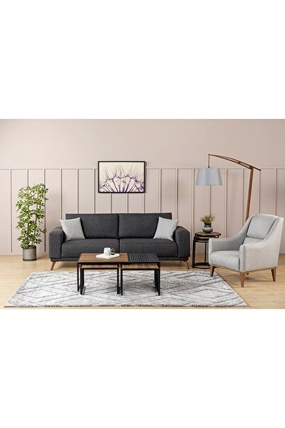 Vivense LEGO YATAKLI KOLTUK TAKIMI, ANTRASİT