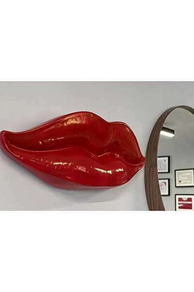 Vivense DUVAR AKSESUARI DUDAK OBJE, KIRMIZI