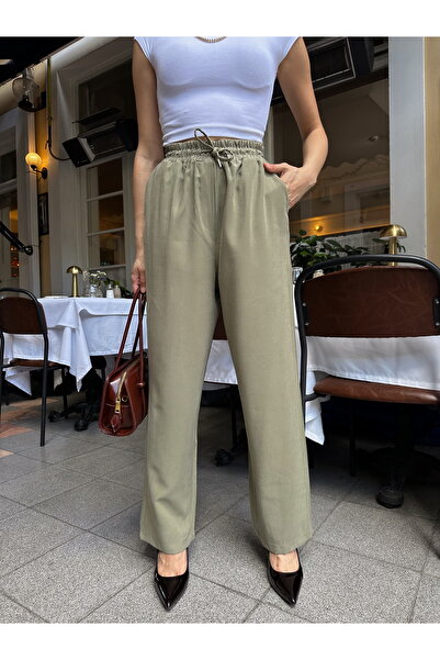 MİA NOURA Women's Knitted Fabric Tiril Tiril Soft Fabric Pants