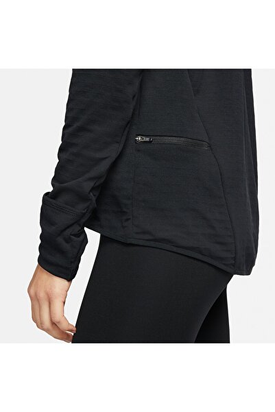 Nike Therma Fit Element Kadın siyah Koşu Uzun Kollu Üst - DD6799-010