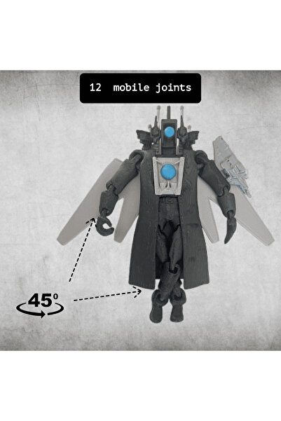 Lulu's Prints Figurina tip fidget robot Upgraded Titan Cameraman, Skibidi Toilet, Roblox