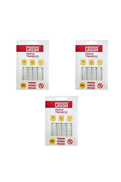Cassa Tack-It Hamur Yapıştırıcı 50 gr Beyaz (065) 3 Adet
