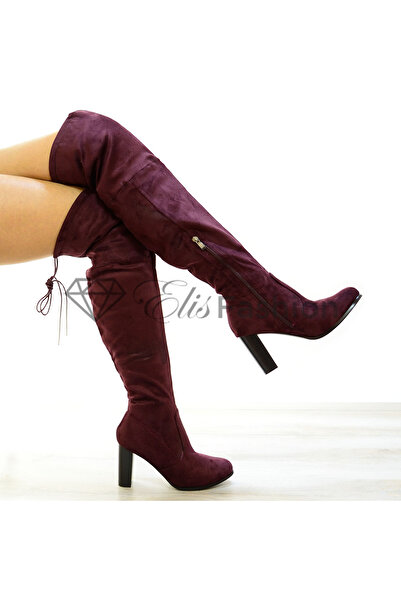 Elis Fashion Cizme Burgundy Wish #3211