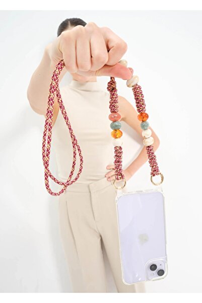 Happy-Nes Blussh Beads Adjustable Telefon Askısı iPhone 17 Pro Max Magsafe İl...