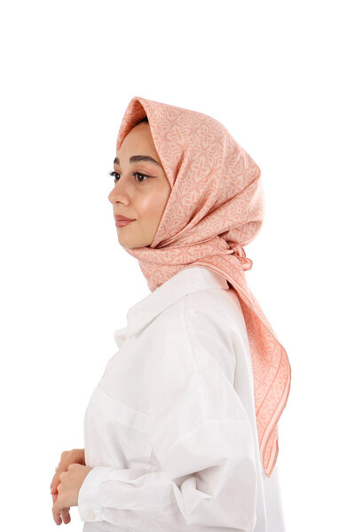 Bursa İpek Μεταξωτό μαντήλι με σχέδιο σολομού