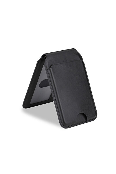 UnDePlus Magnetic Pu Leather Wallet Card Holder with 3 Card Slots Compatible with M-Safe Crd-11