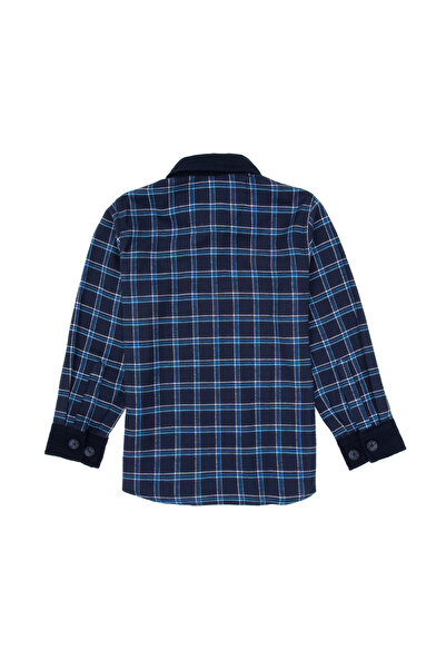 U.S. Polo Assn. Erkek Çocuk İndigo Uzun Kollu Gömlek 50316674-VR028