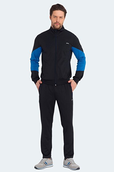Slazenger Günlük Rahat Ferah Fermuarlı Erkek Eşofman Takımı Lacivert