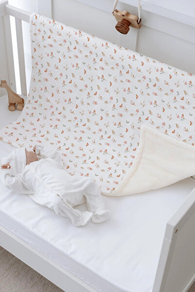 Tuğba Kuğu Plush Double Face Blanket - Pureline Series - Soft Bloom