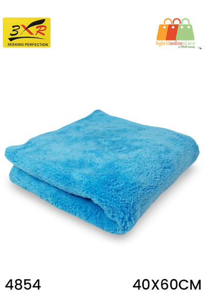 3XR منشفة تنظيف من الألياف الدقيقة ٤٠×٦٠ سم | منشفة عالية الامتصاص للسيارة والمنزل ٥٥٠ غرامًا للمتر المربع