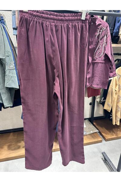 MİA NOURA Women's Knitted Fabric Tiril Tiril Soft Fabric Pants