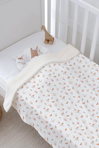 Tuğba Kuğu Plush Double Face Blanket - Pureline Series - Soft Bloom