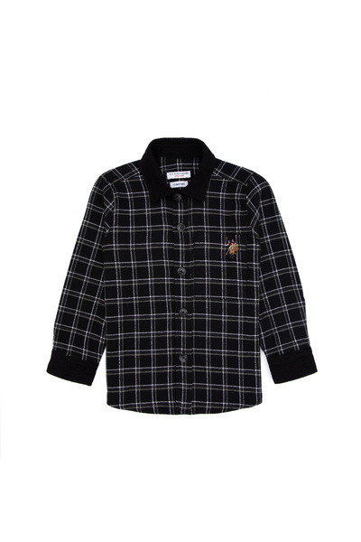 U.S. Polo Assn. Boy's Gray Long Sleeve Shirt 50316674-Vr024