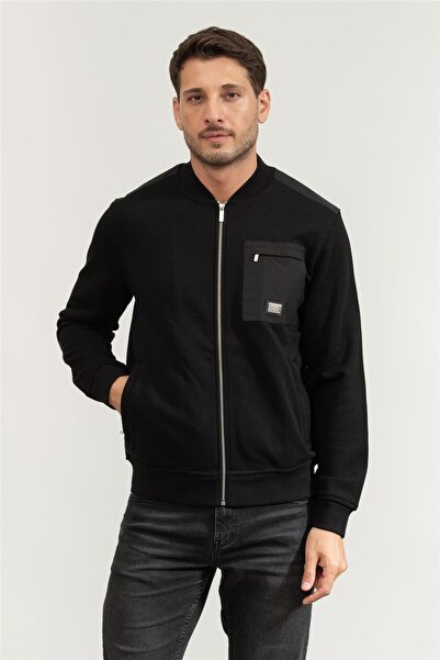 Karl Lagerfeld Erkek Fermuarlı Sweatshirt