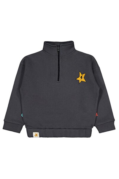 Civil Boys Φούτερ Relax Yıldız με τύπωμα για παιδιά 6-9 ετών - Γκρι