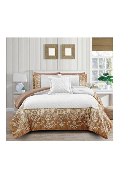 Crestj En Zone Winter Double Bedspread 8 Pieces