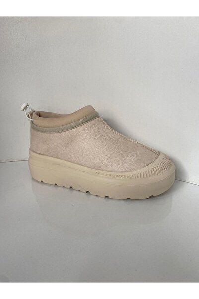 TAŞKINÖZ AYAKKABI boğazı lastikli kaymaz taban içi kürklü bot