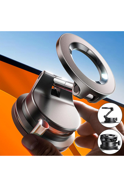 Elindor Suport auto pentru telefon cu ventuză pentru parbriz, bord sau oglind...