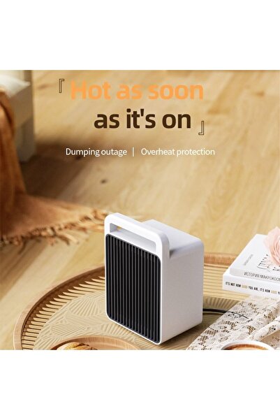 Optim Solution Compact radiator with fan 900W, automatic shut-off, fast heating, 15 x 10.3 x 21 cm, white