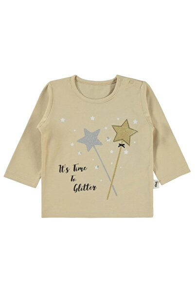 Civil Baby Yıldız Baskılı 6-18 Ay Sweatshirt - Bej 18-24 Ay
