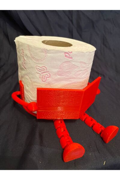 Eta3d 3D Printing Sitting Figure Toilet Paper Holder – Decorative Stand