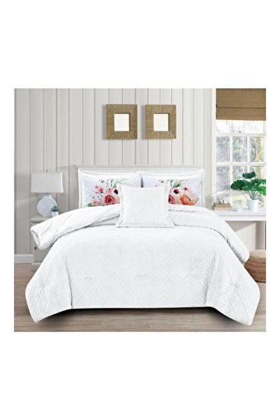Crestj En Zone Winter Double Bedspread 8 Pieces