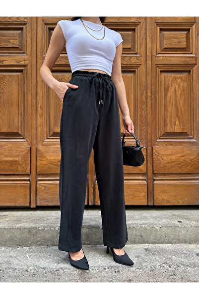 MİA NOURA Women's Knitted Fabric Tiril Tiril Soft Fabric Pants