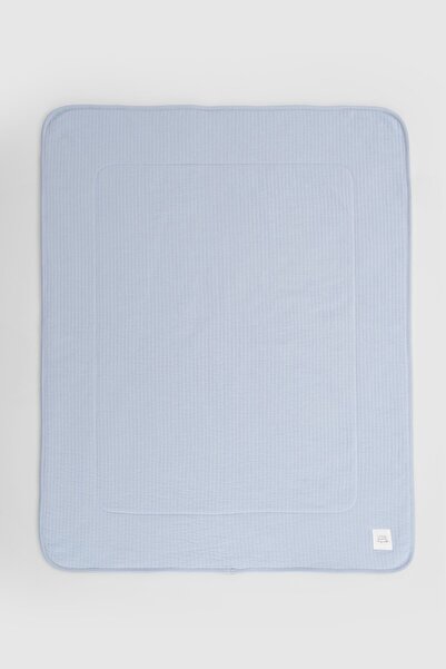 Little Gusto Wellsoft Quilted Blue Baby Blanket 80X100 cm