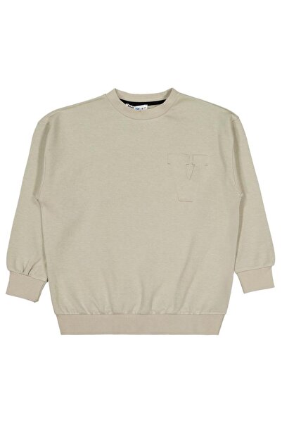 Civil Boys Φούτερ με στάμπα Lets Play Console για 6-9 ετών - Μπεζ 7-8 ετών