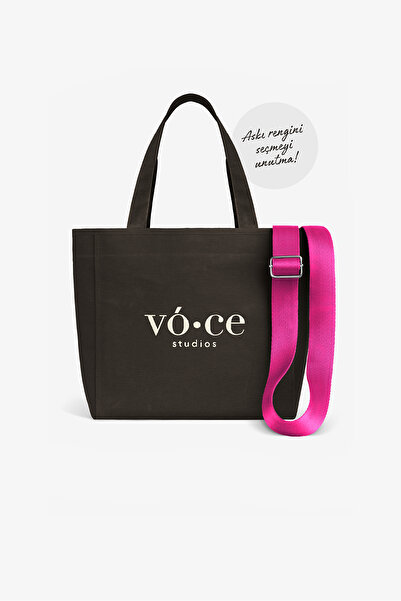 voce studios Canvas Black Large Bag