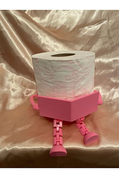 Eta3d 3D Printing Sitting Figure Toilet Paper Holder – Decorative Stand