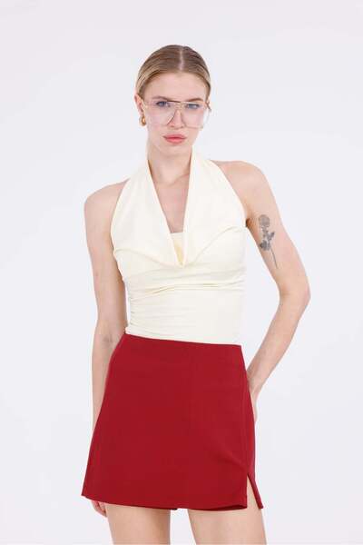 Pulli Collection Μπροστινή φούστα άνοιγμα Mini Shorts