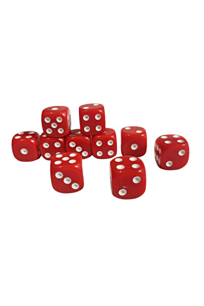 Limmy Red Okey Dice Colorful Board Game Dice - 4 Pieces