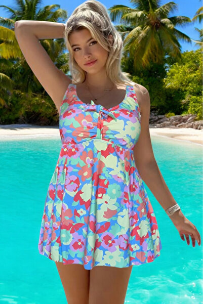 embody Costum de baie plus size, tankini, 2 piese, fustă și pantaloni scurți,...