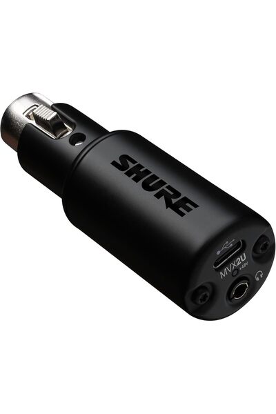 Shure MVX2U XLR-to-USB Digital Interface with Headphone Jack (Official KSA Ve...