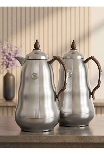 Generic 1/1 liter tea and coffee thermos set with an elegant and modern design